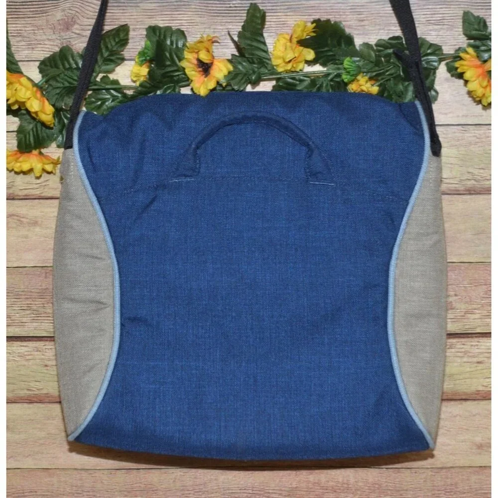 Crumpler Bag McBains Baby XL Laptop Shoulder Messenger Bag Navy Blue & Gray